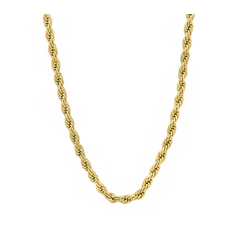 Solid 10K Yellow Gold 1.8mm Rope Chain Necklace product